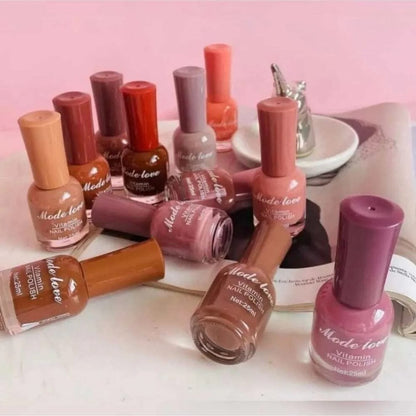 Mode Love  Nail Polish – Long Lasting Cute colour pack of 12 pices