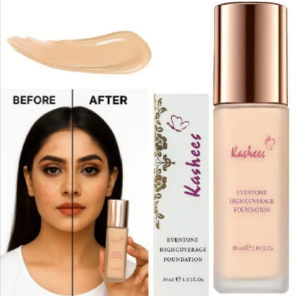 Kashees Eventone Liquid Foundation | High Coverage Long Lasting